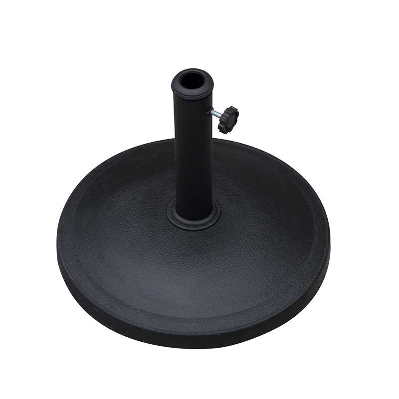 Round Resin Outdoor Garden Base untuk payung lurus UA1920 dengan kenop penyesuaian