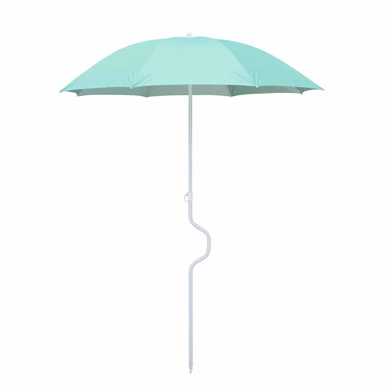 Parasol pantai yang dapat dimasukkan dengan tiang melengkung BU1926