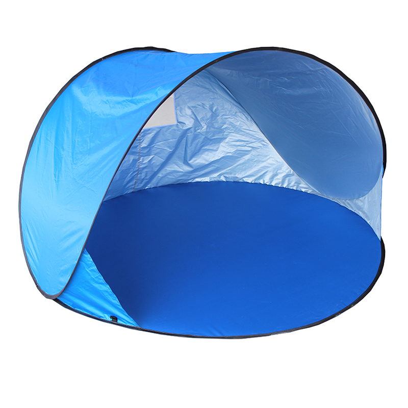 185T Nylon 3 detik Pop Up Beach Sunshade Tent TN1902 yang dapat menampung dua orang dewasa