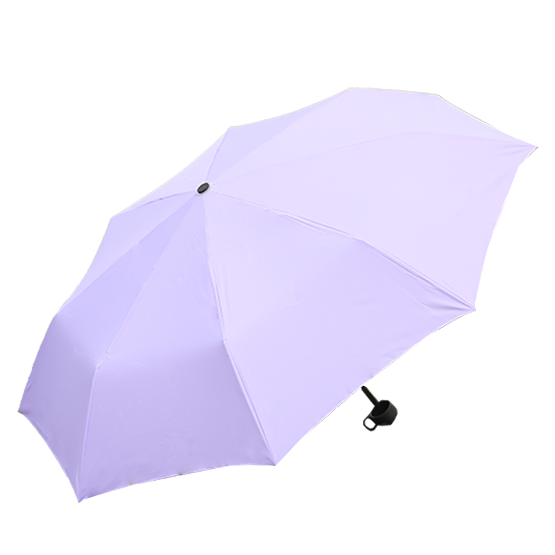 170T Polyester UV Purple Mini 3 Fold Anti-UV Payung GB18120