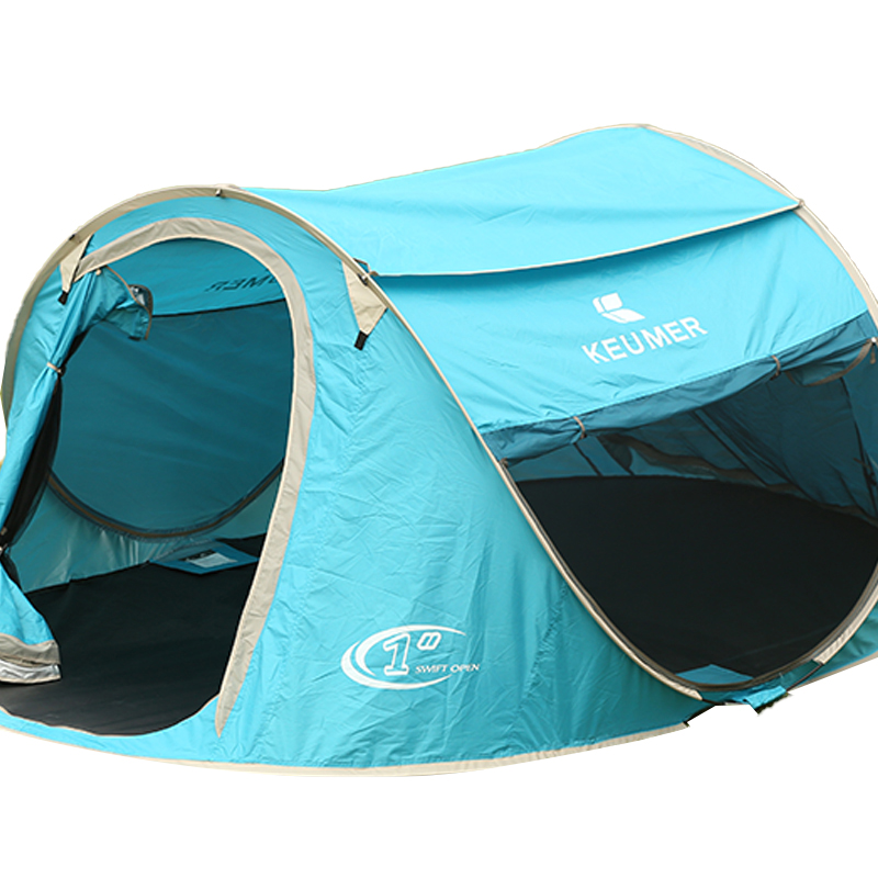 185T Nylon Keumer 3-detik pop-up Tenda Double Camping Waterproof dan TN1914-1 yang resistan terhadap UV