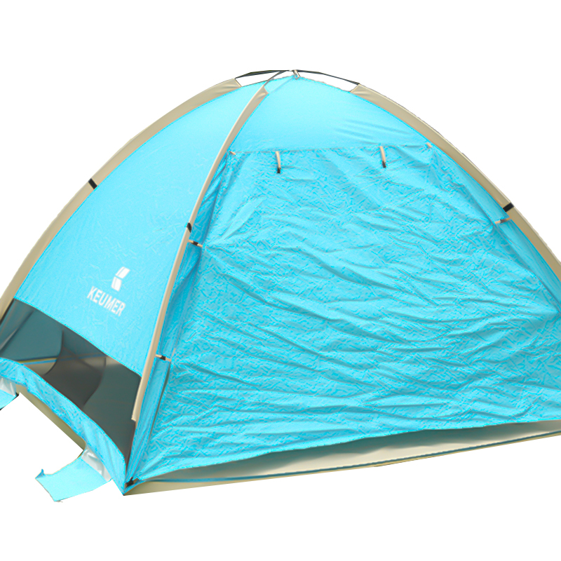210x180x140cm185t Nylon Keumer Pop-Up Beach Tent TN1912 dengan matras kelembaban